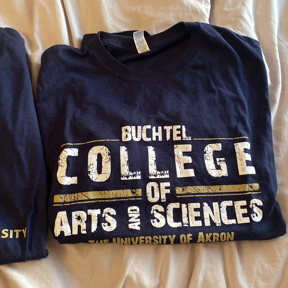 University of Akron t shirts.
